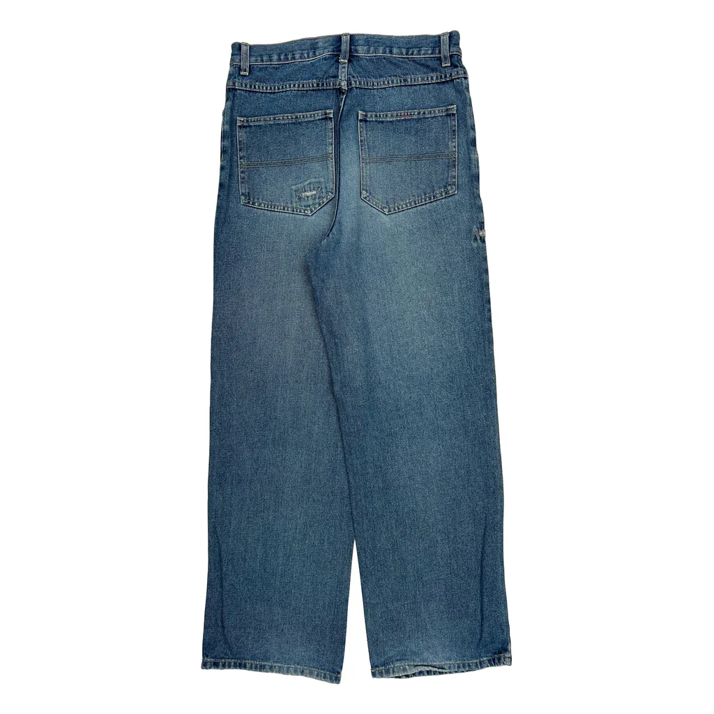 Hawk Wide Leg Jeans - 30W 31L Blue Denim