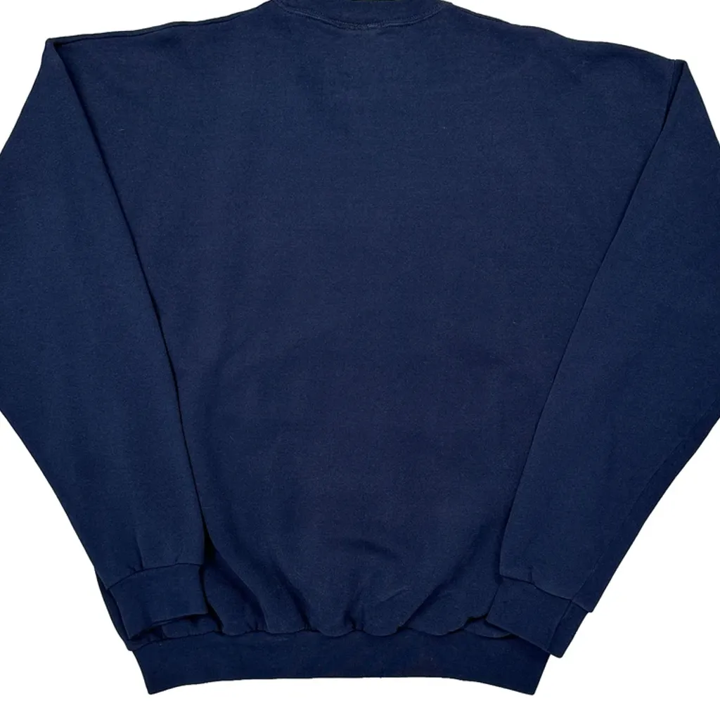 Heart-Shaped Floral Embroidery Artisans Floral Sweatshirt - XL Navy Cotton - Image 7