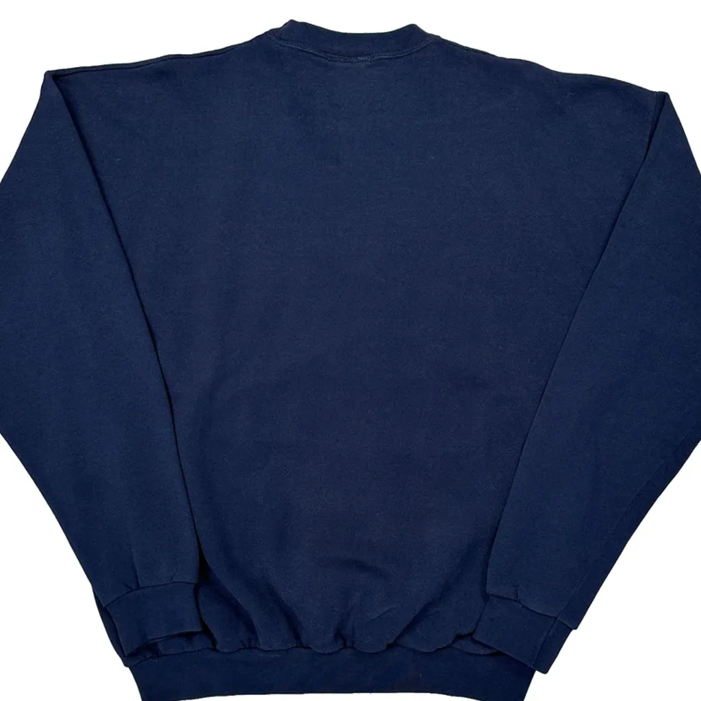 Heart-Shaped Floral Embroidery Artisans Floral Sweatshirt - XL Navy Cotton - Image 8