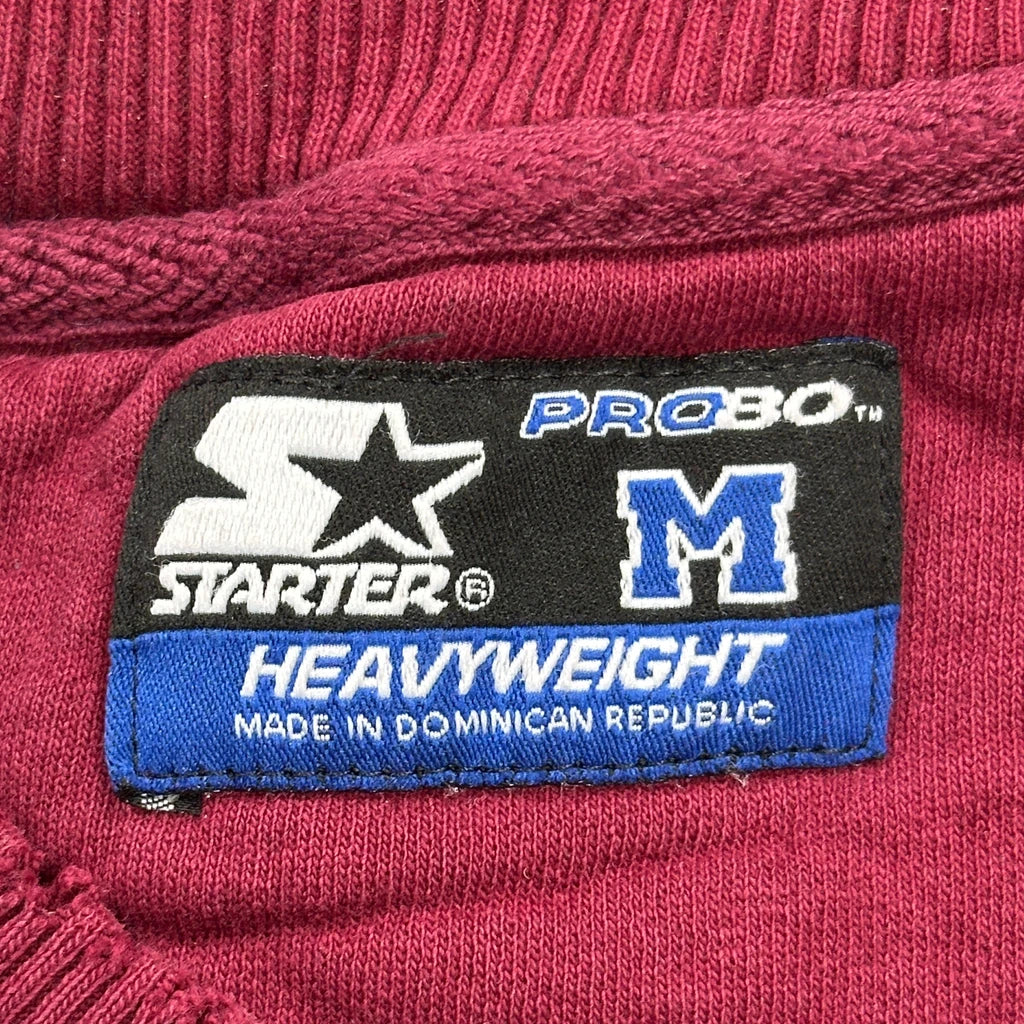 Heavyweight Starter Sweatshirt - Medium Burgundy Cotton - Image 3
