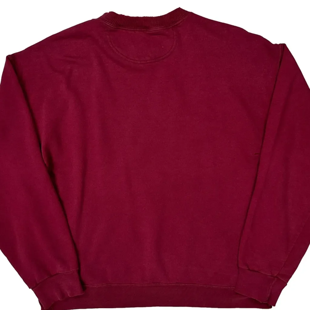 Heavyweight Starter Sweatshirt - Medium Burgundy Cotton - Image 7