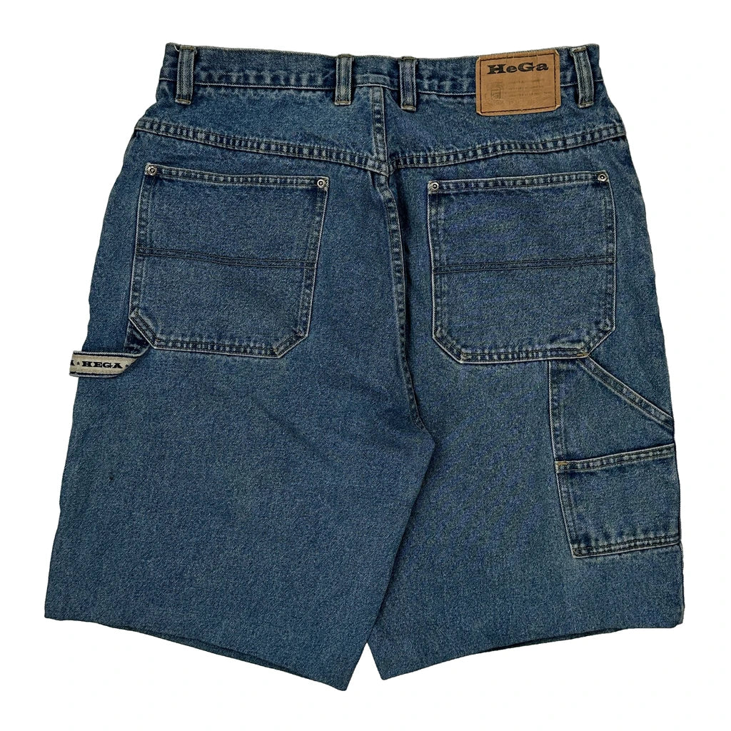 Hega Denim Shorts - 33W 10L Blue Cotton