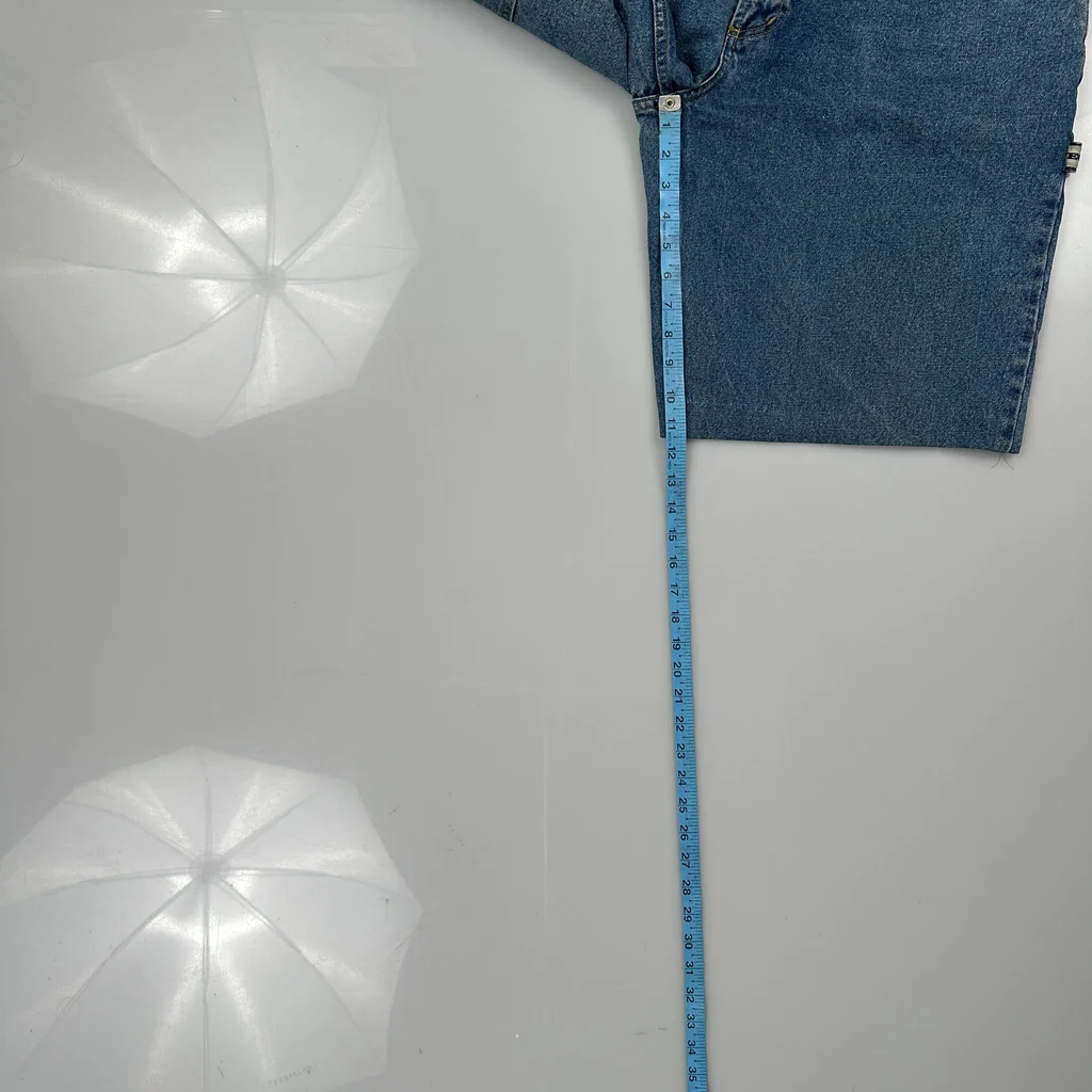 Hega Denim Shorts - 33W 10L Blue Cotton - Image 5