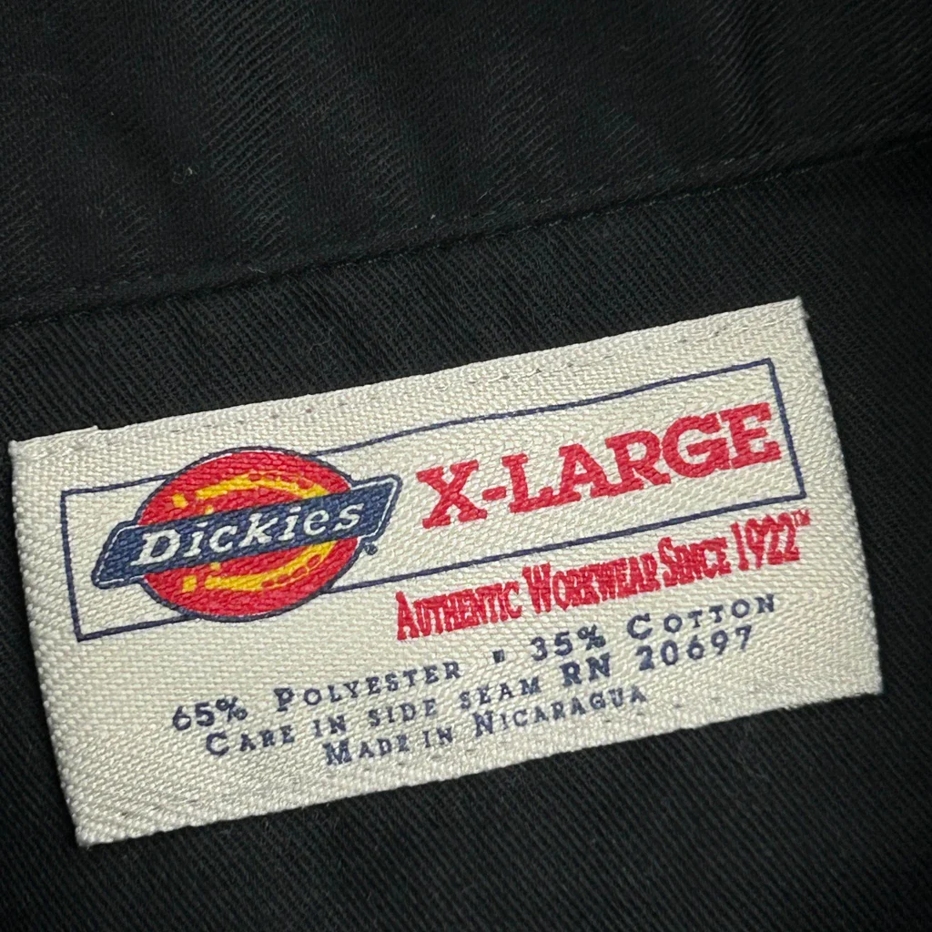 Hellion Industries Dickies Short Sleeve Shirt - XL Black Cotton - Image 3