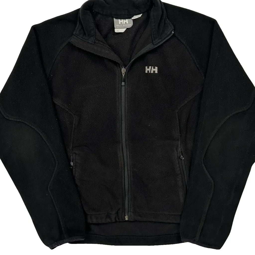 Helly Hansen Fleece Jacket - Large Black Polyester - Image 4