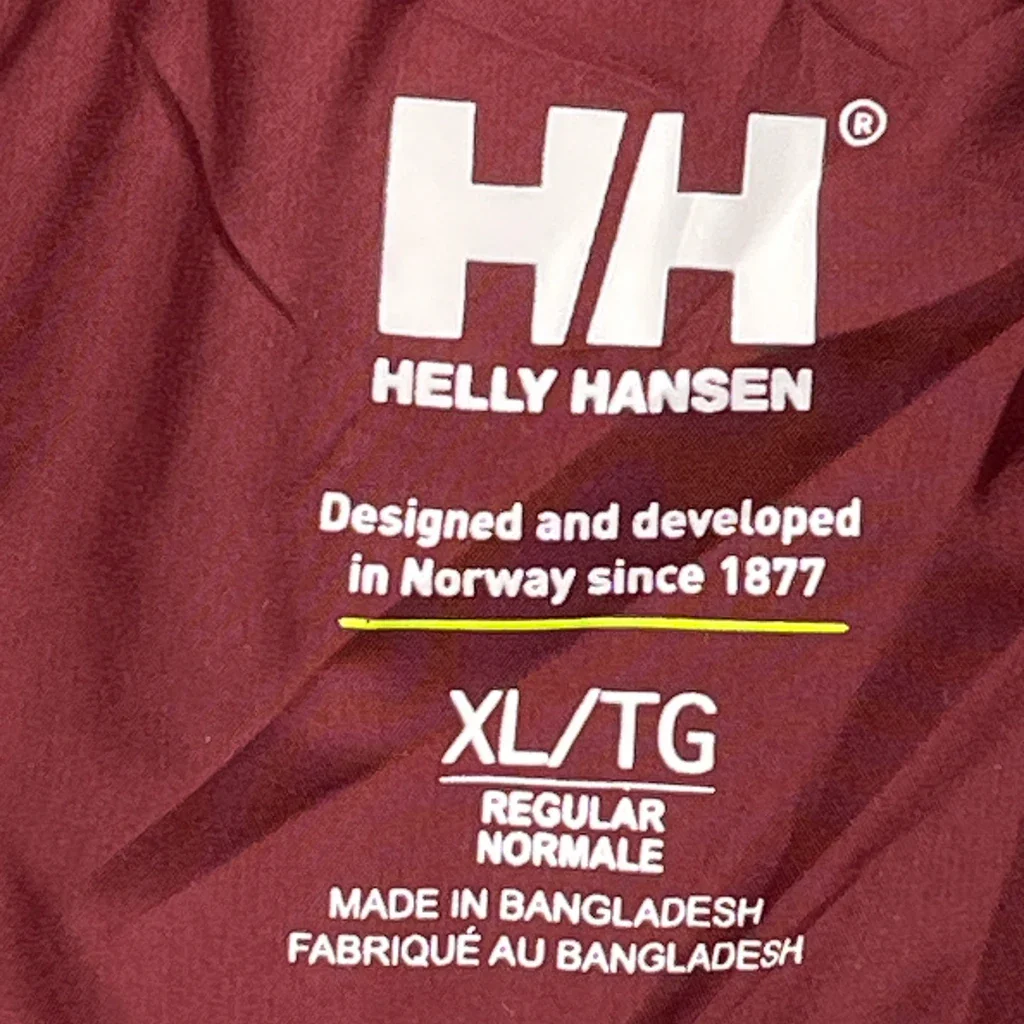 Helly Hansen Fleece Jacket - XL Burgundy Polyester - Image 3