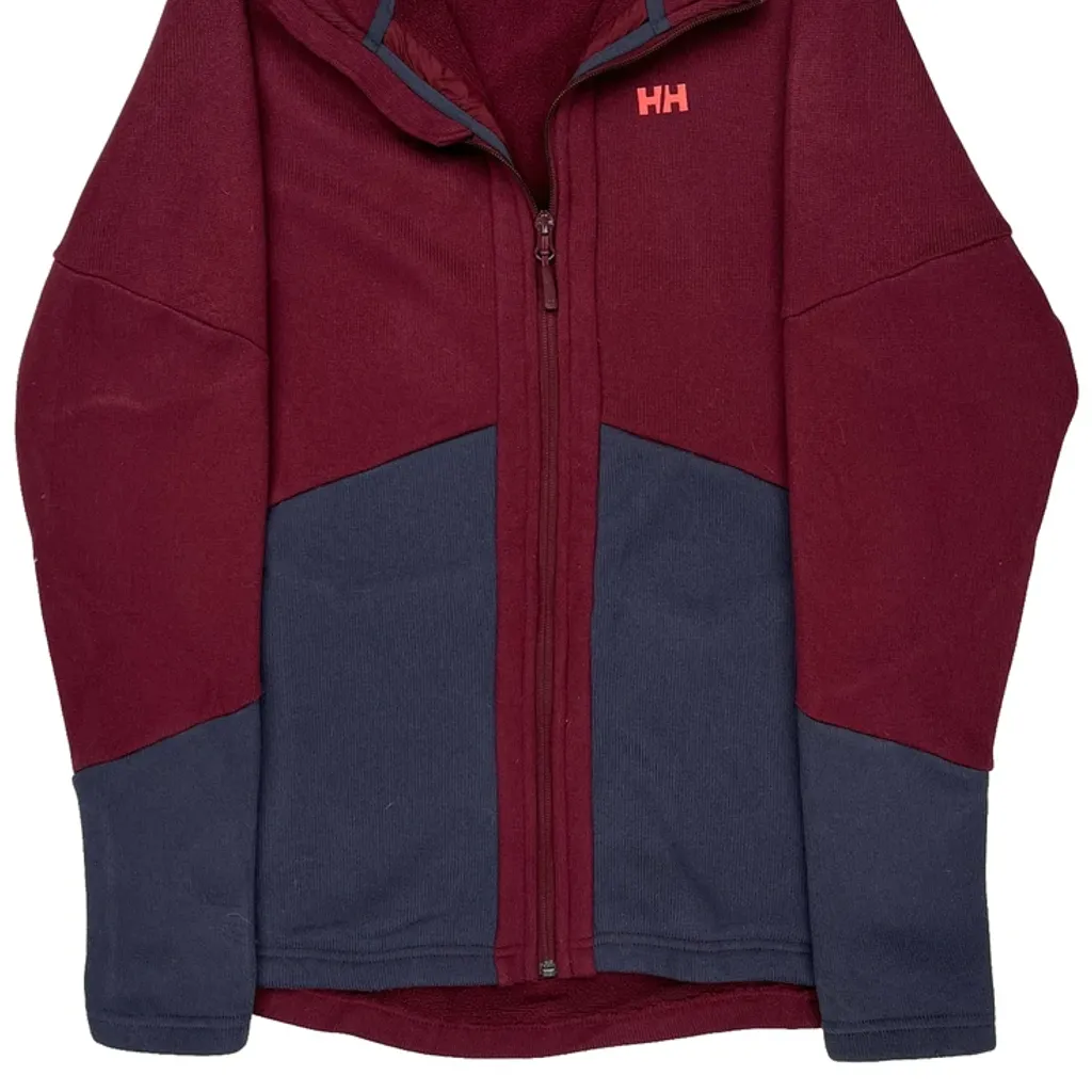 Helly Hansen Fleece Jacket - XL Burgundy Polyester - Image 5