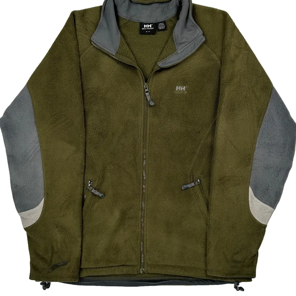 Helly Hansen Fleece Jacket - Medium Green Polyester - Image 4