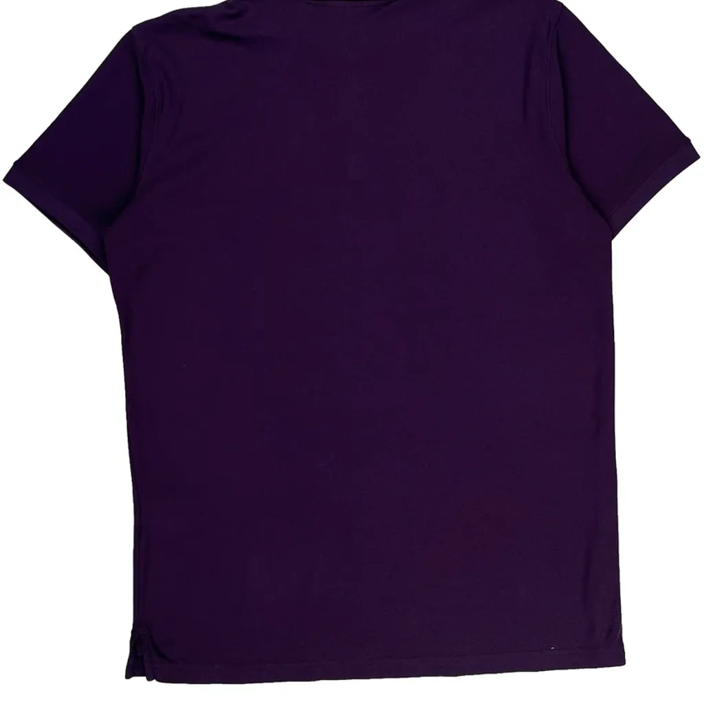 Helly Hansen Polo Shirt - Large Purple Cotton - Image 6