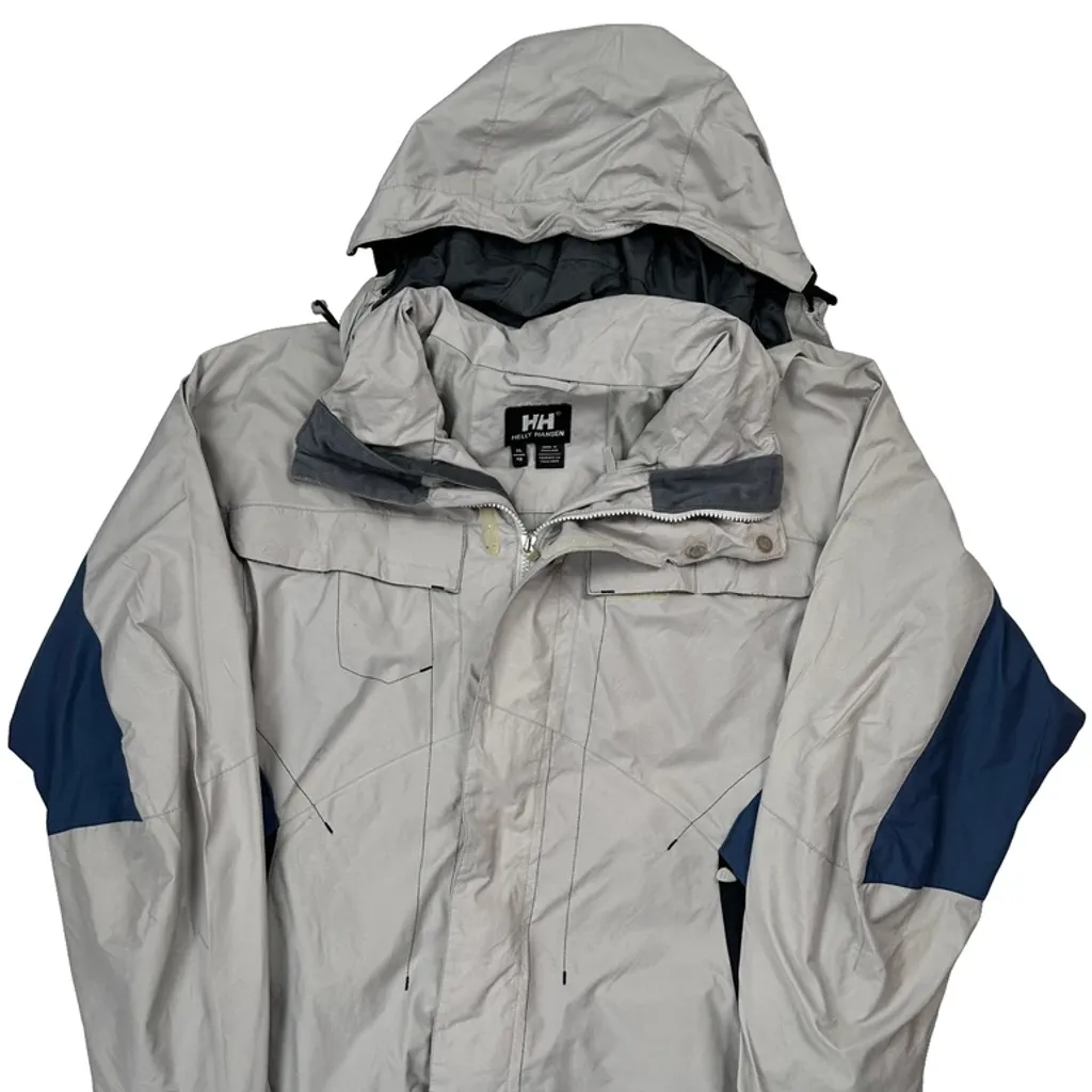 Helly Hansen Waterproof Ski Jacket - XL Grey Polyester - Image 4