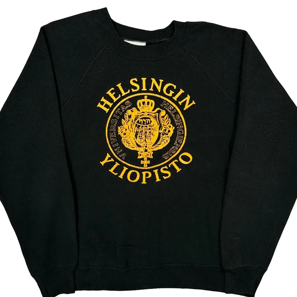 Helsingin Yliopisto Bassett Walker College Sweatshirt - XL Black Cotton - Image 5