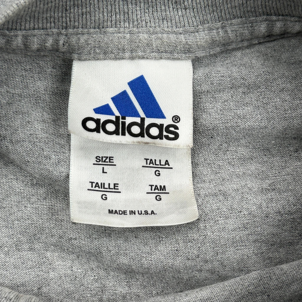 Hempfield Soccer Club Adidas Graphic Long Sleeve T-Shirt - Large Gray Cotton - Image 3