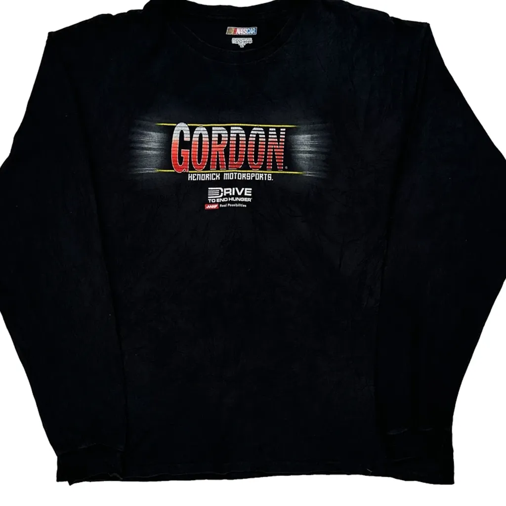 Hendrick Motorsports Nascar Long Sleeve T-Shirt - XL Black Cotton - Image 4