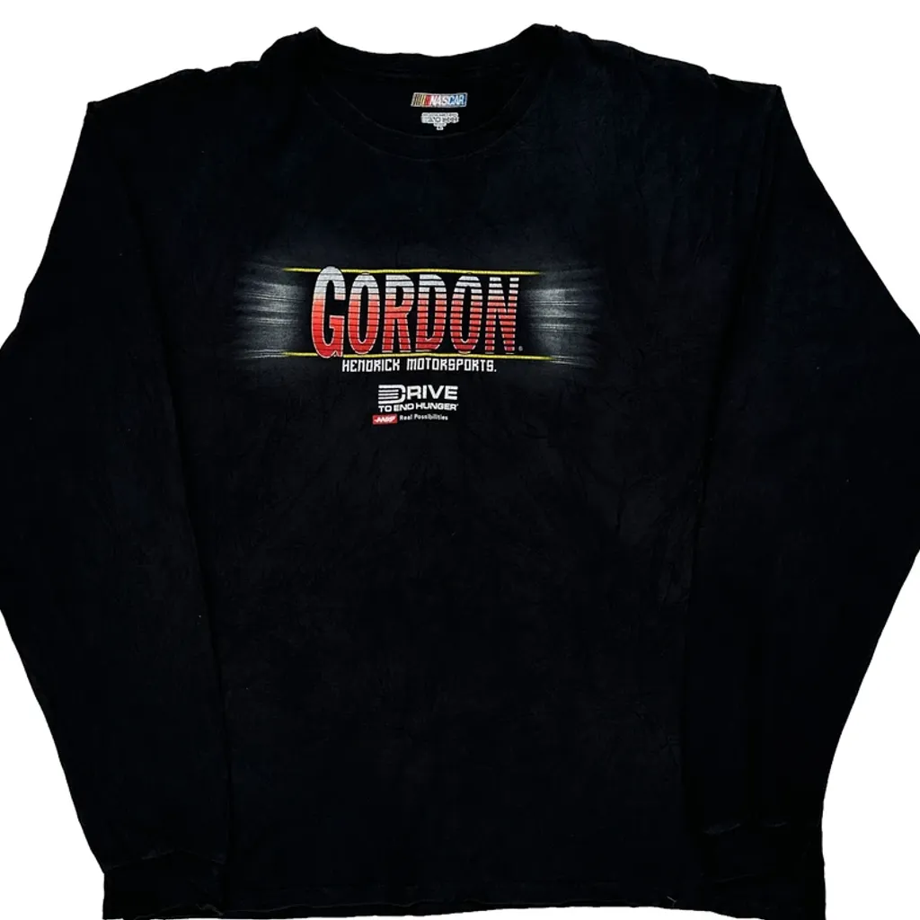 Hendrick Motorsports Nascar Long Sleeve T-Shirt - XL Black Cotton - Image 5