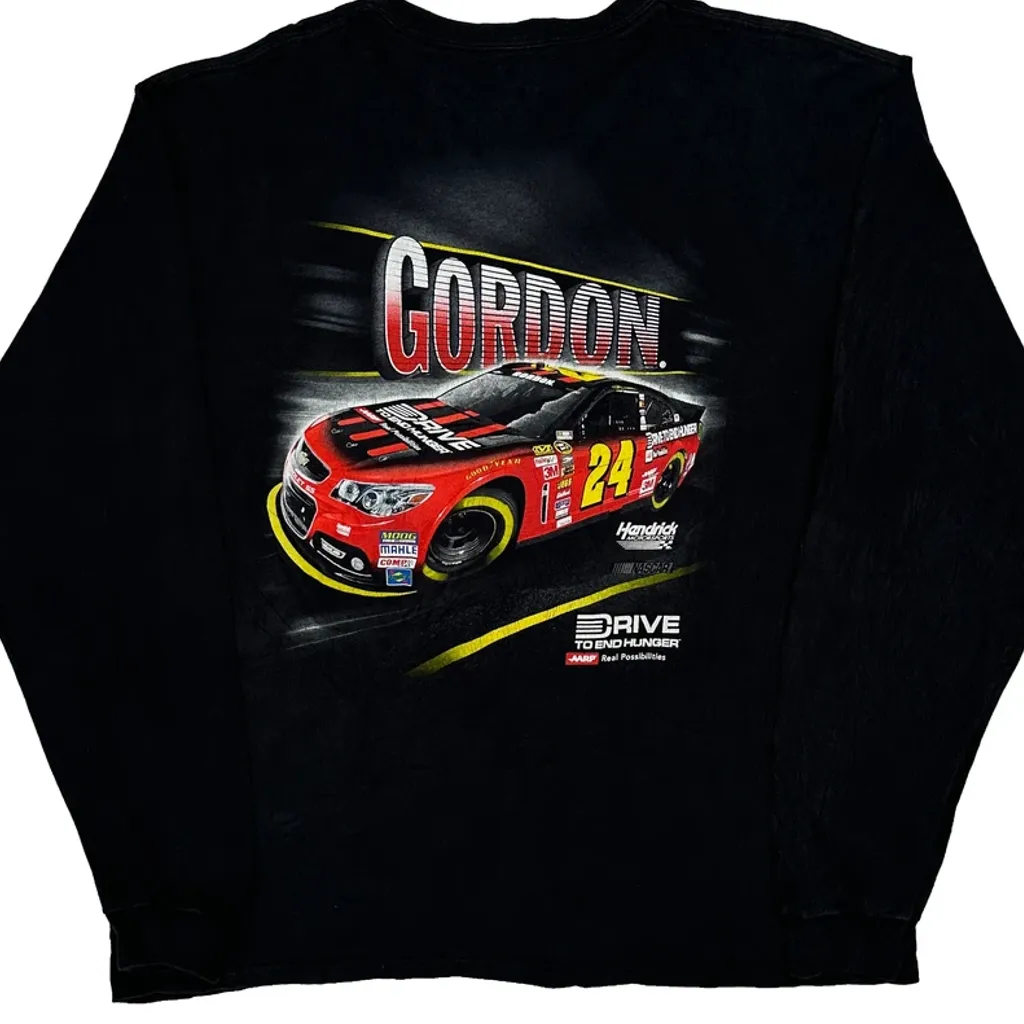 Hendrick Motorsports Nascar Long Sleeve T-Shirt - XL Black Cotton - Image 7
