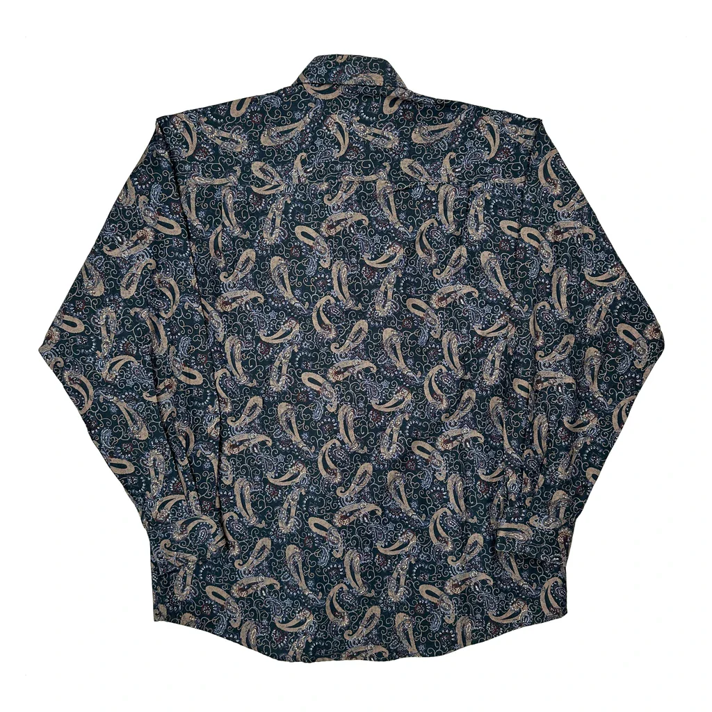 Henry Grethel Patterned Shirt - Medium Blue Cotton - Image 2