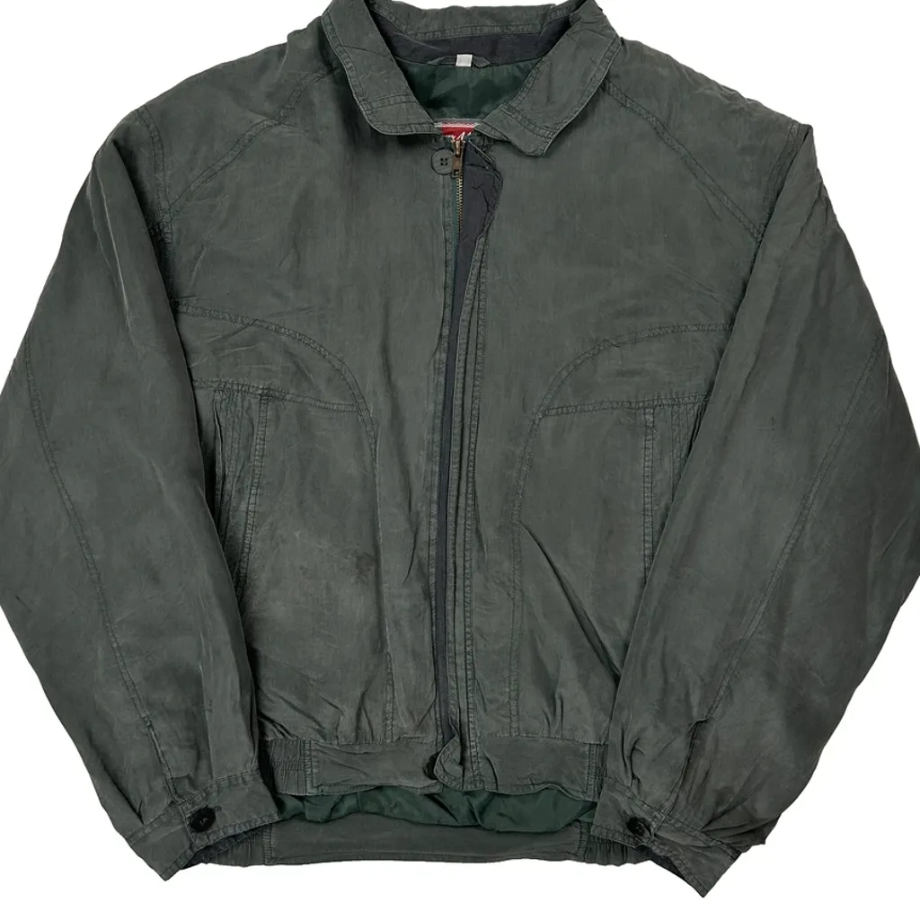 Henry Morell Bomber Jacket - XL Green Cotton - Image 4