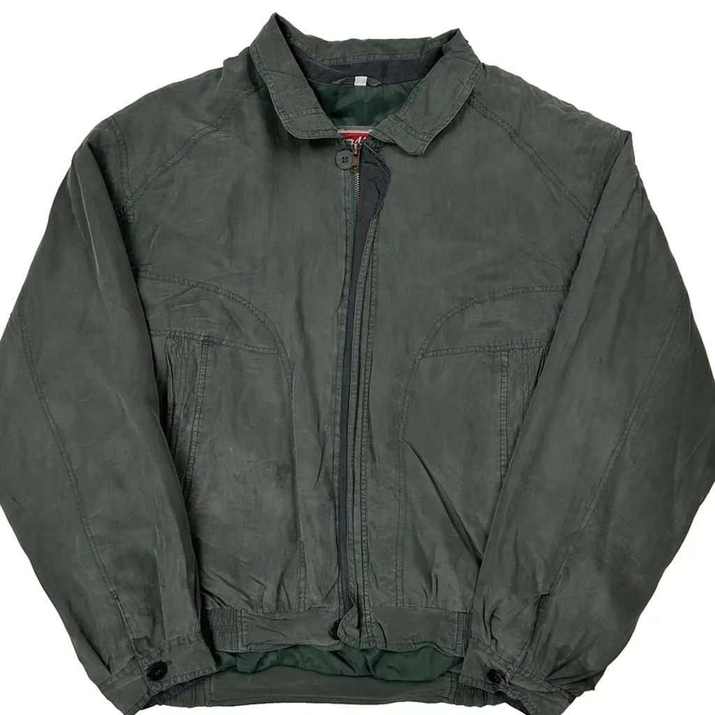 Henry Morell Bomber Jacket - XL Green Cotton - Image 5