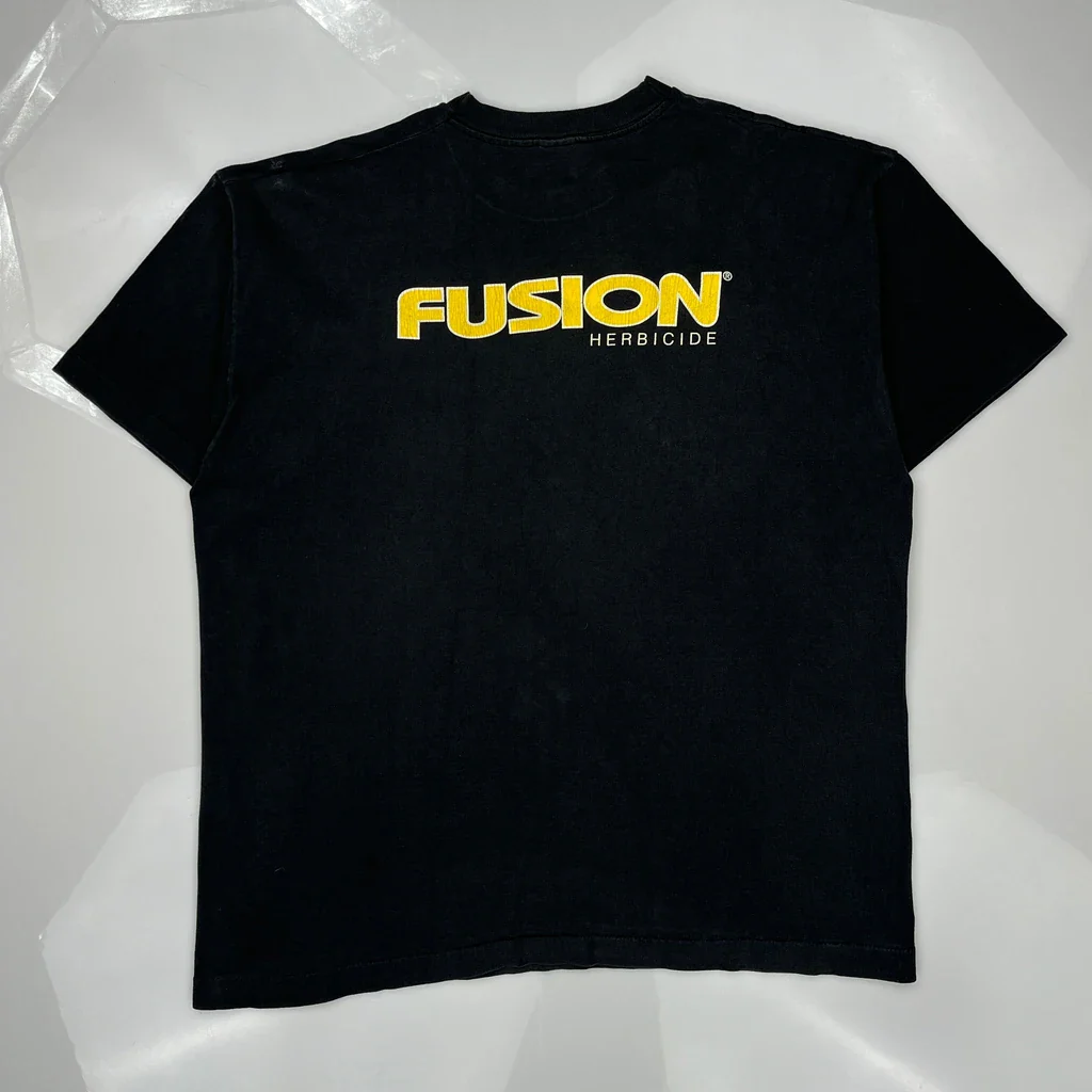 Herbicide Fruit Of The Loom Single Stitch T-Shirt - XL Black Cotton - Image 2