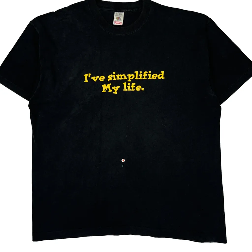 Herbicide Fruit Of The Loom Single Stitch T-Shirt - XL Black Cotton - Image 5