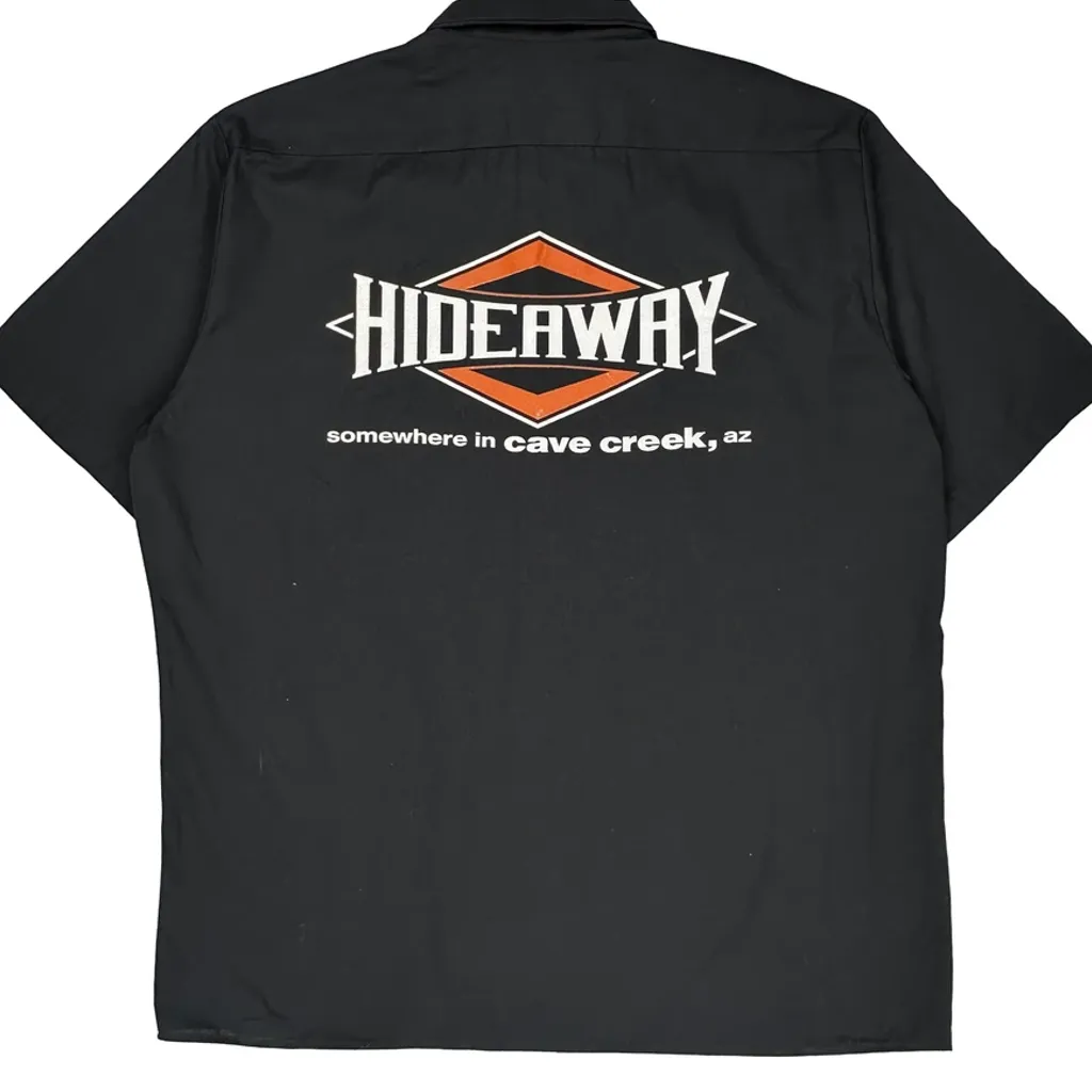 Hideaway Dickies Short Sleeve Shirt - XL Black Polyester Blend - Image 7
