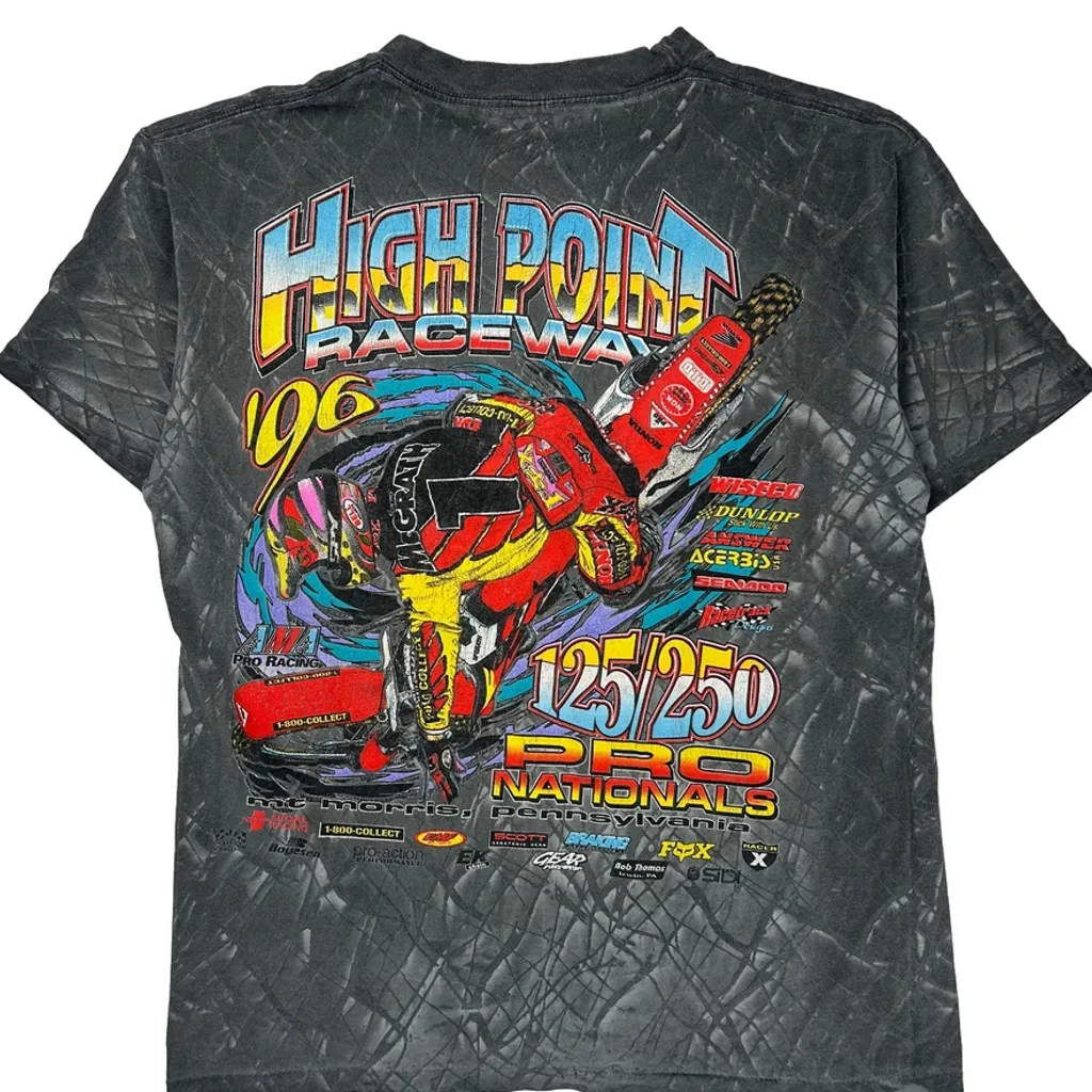 High Point Raceway Anvil Graphic T-Shirt - Medium Gray Cotton - Image 4