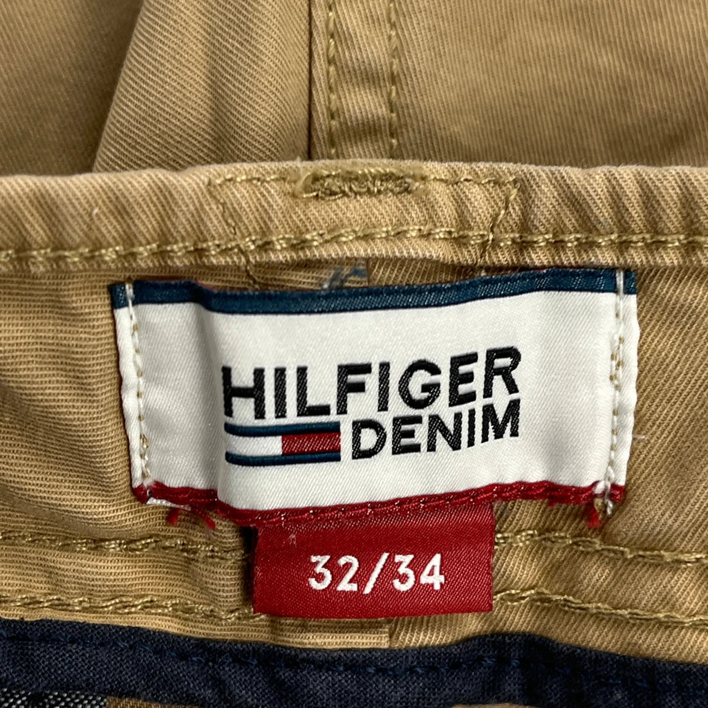 Hilfiger Denim Cargo Trousers - 32W 32L Khaki Cotton - Image 6