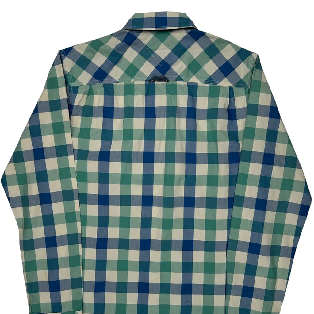 Hilfiger Denim Checked Shirt - Medium Blue Cotton - Image 6