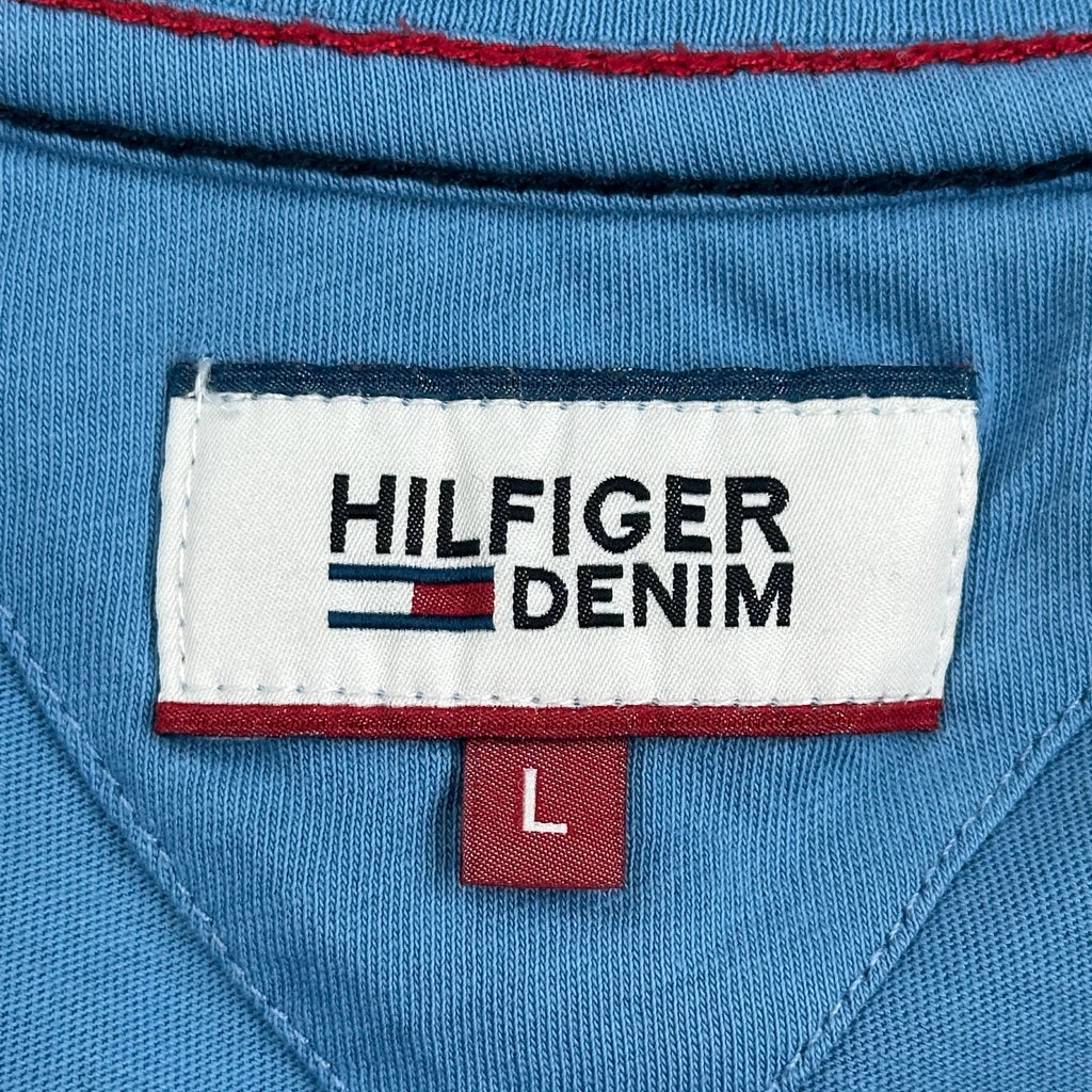 Hilfiger Denim T-Shirt - Large Blue Cotton - Image 3