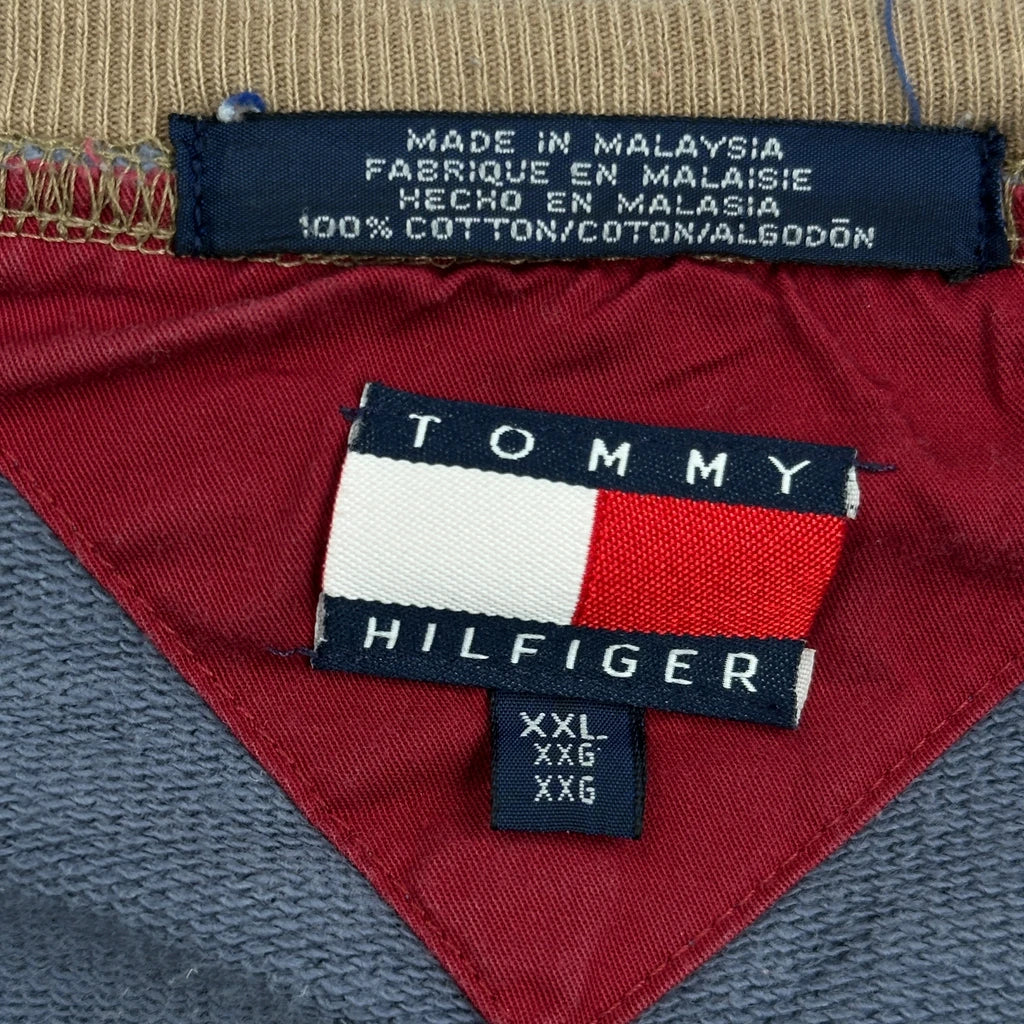 Hilfiger Sport Tommy Hilfiger Spellout Sweatshirt - 2XL Blue Cotton - Image 3