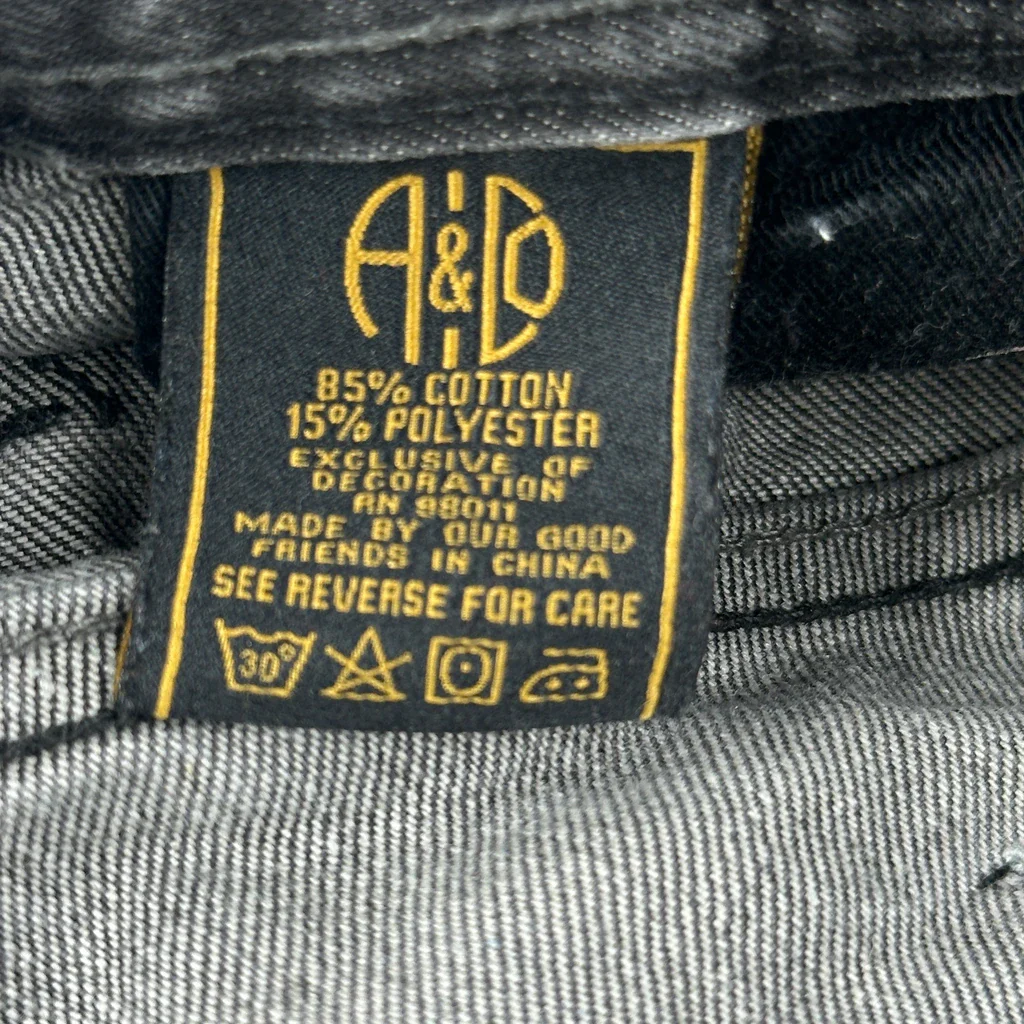 Hip Hop Akoo Jeans - 34W 32L Grey Cotton - Image 7