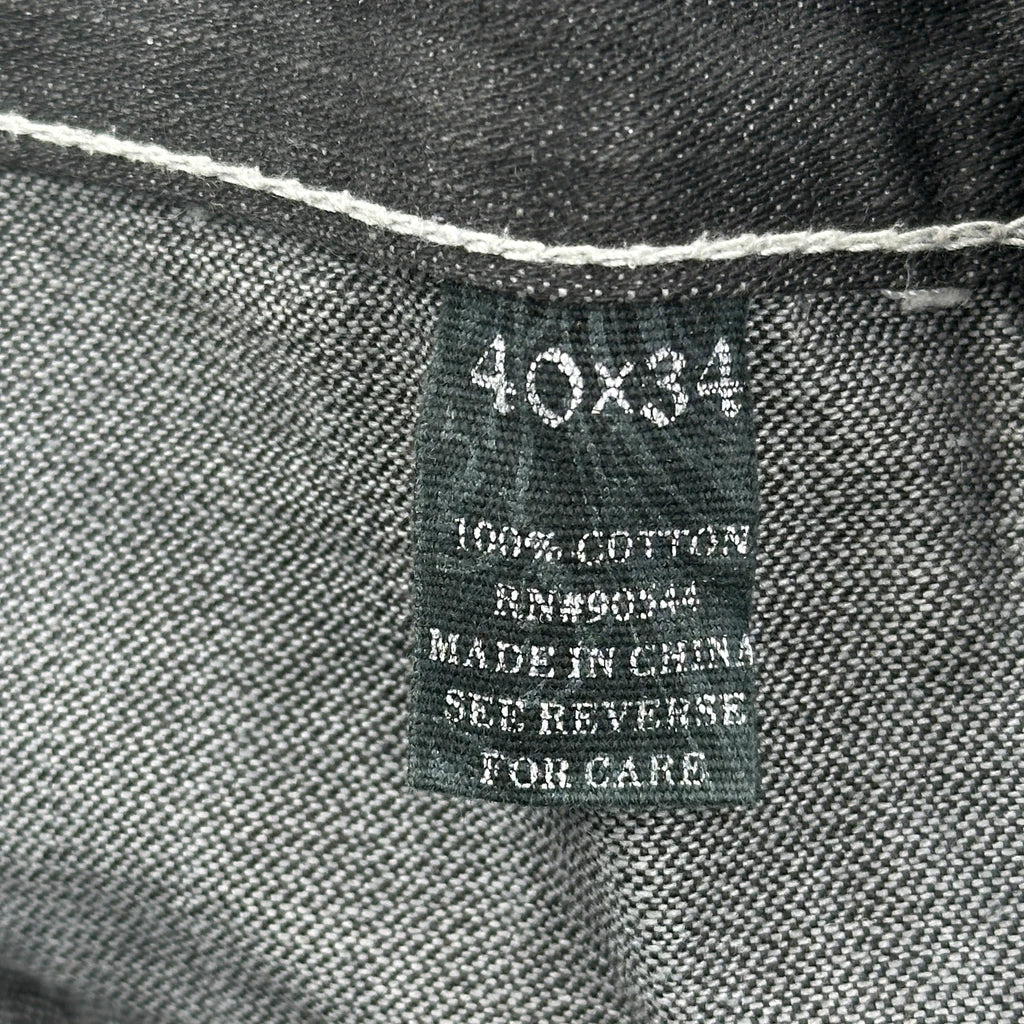 Hip Hop Rock & Roll Hall Of Fame Contrast Stitch Jeans - 40W 34L Black Cotton - Image 6