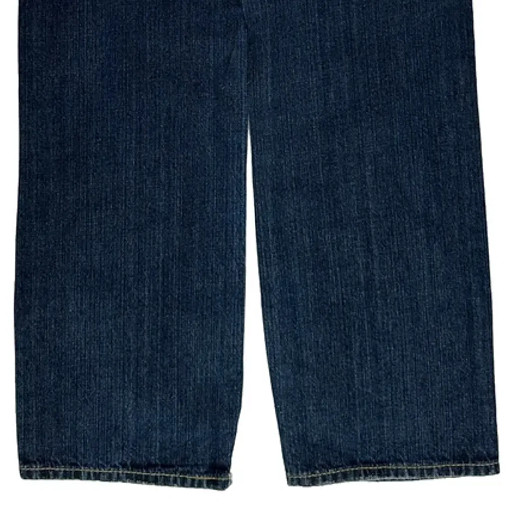 Hip Hop Unbranded Contrast Stitch Jeans - 29W 32L Blue Cotton - Image 7