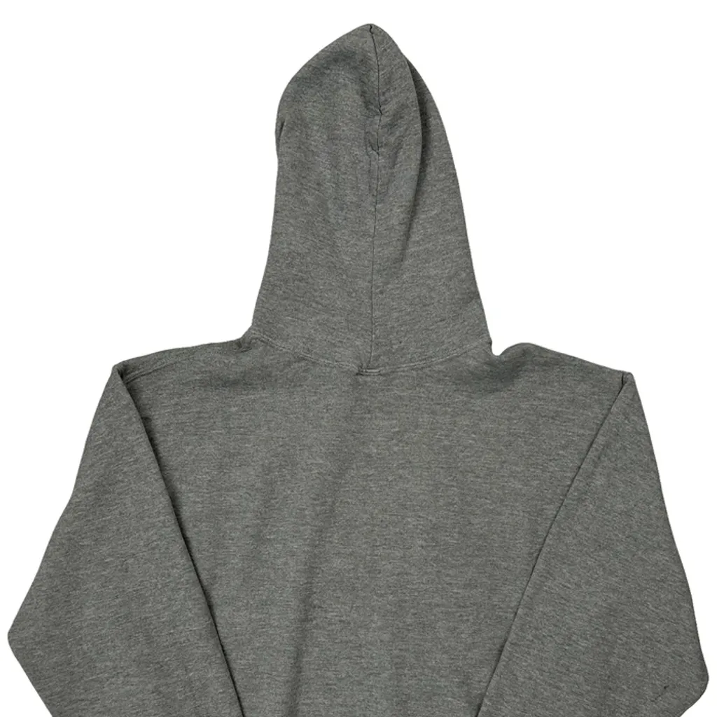 Hockey Graphic Russell Athletic Hoodie - Medium Grey Cotton Blend - Image 6