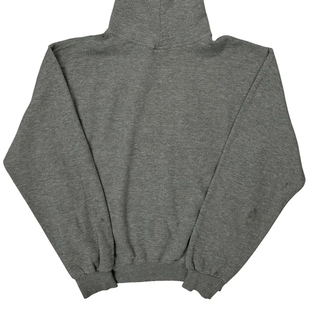 Hockey Graphic Russell Athletic Hoodie - Medium Grey Cotton Blend - Image 7
