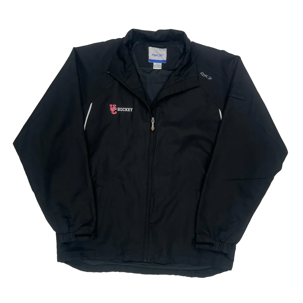 Hockey Reebok Jacket - Large Black Polyester