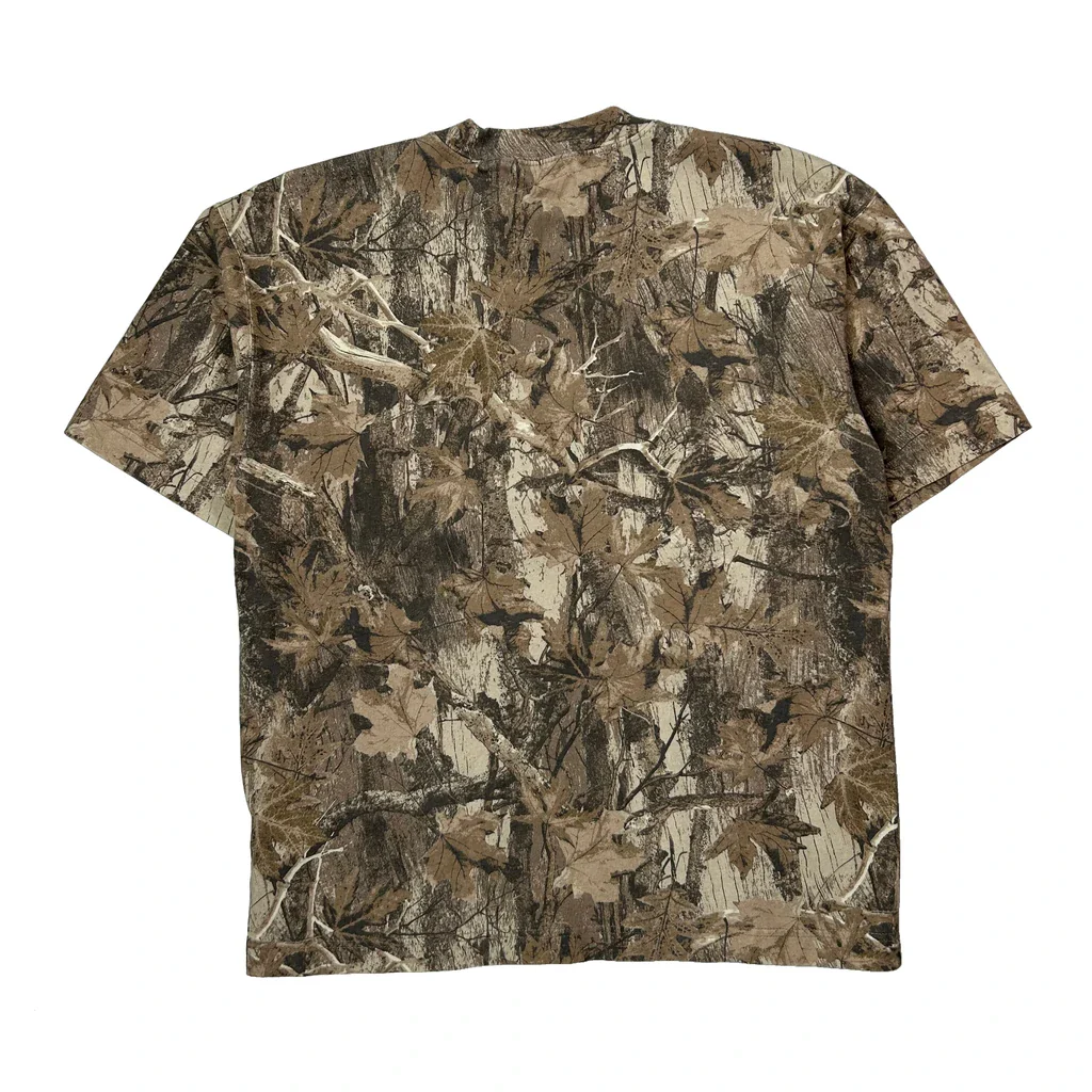 Hollister Camo T-Shirt - Medium Brown Cotton - Image 2