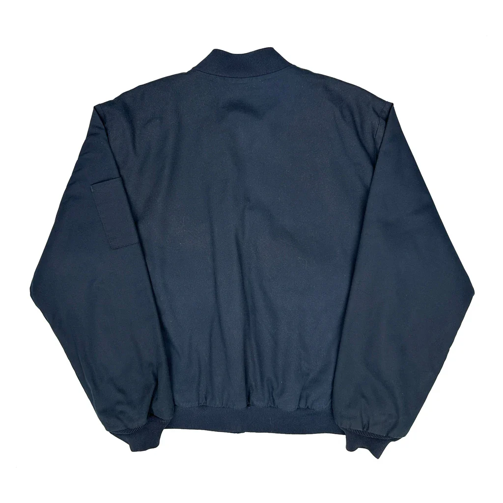 Holsten Management Cintas Work Bomber Jacket - Medium Navy Polyester Blend - Image 2