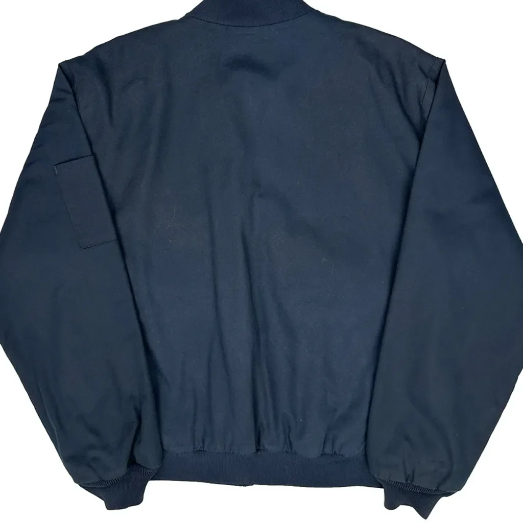 Holsten Management Cintas Work Bomber Jacket - Medium Navy Polyester Blend - Image 7