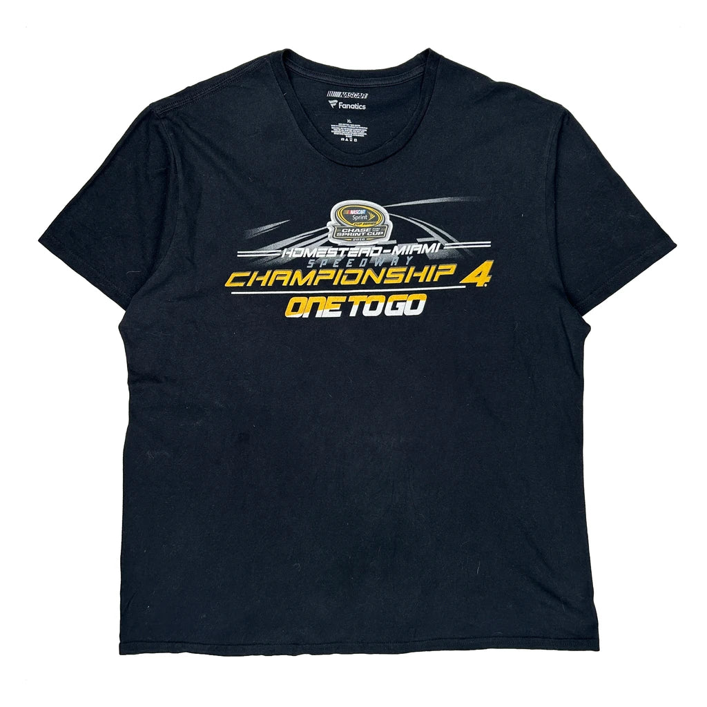 Homestead-Miami Speedway Fanatics Nascar T-Shirt - XL Black Cotton