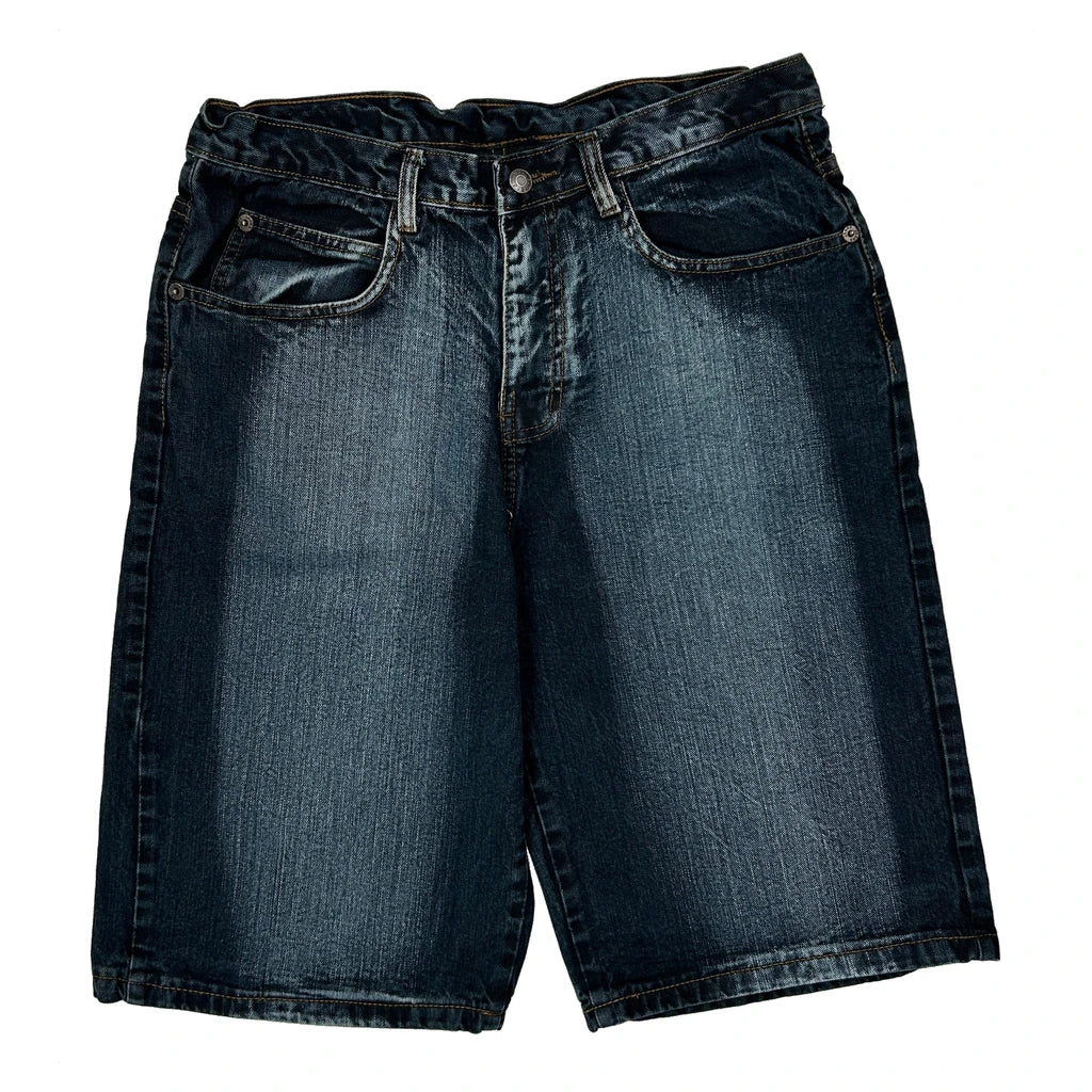 Honcbo Jeans Baggy Denim Shorts - 32W 12L Dark Wash Denim - Image 2