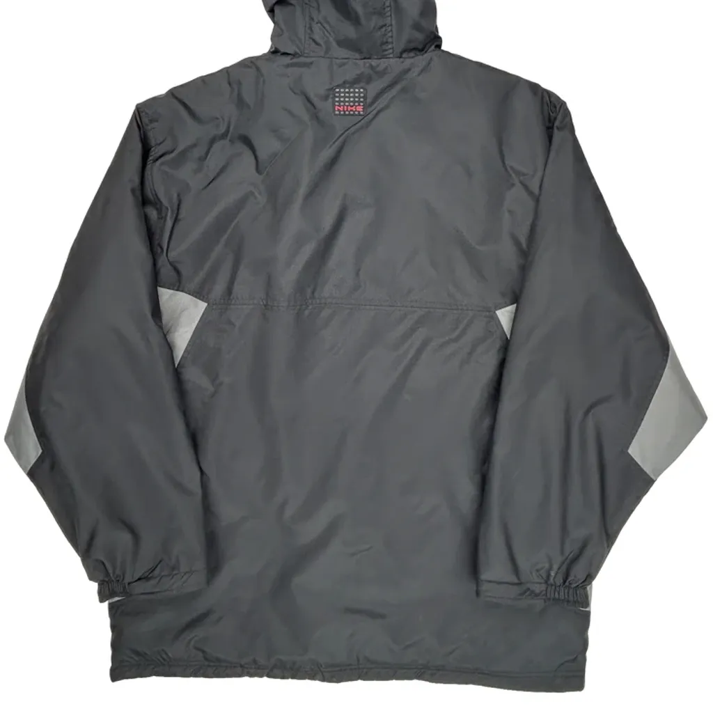 Hooded Nike Jacket - Large Black Polyester - Image 7