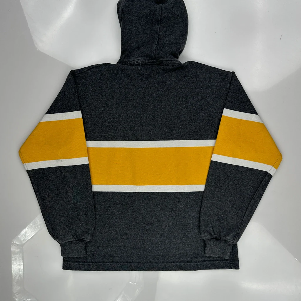 Hoodie Barbarian College Rugby Shirt - Small Grey Cotton - Image 3