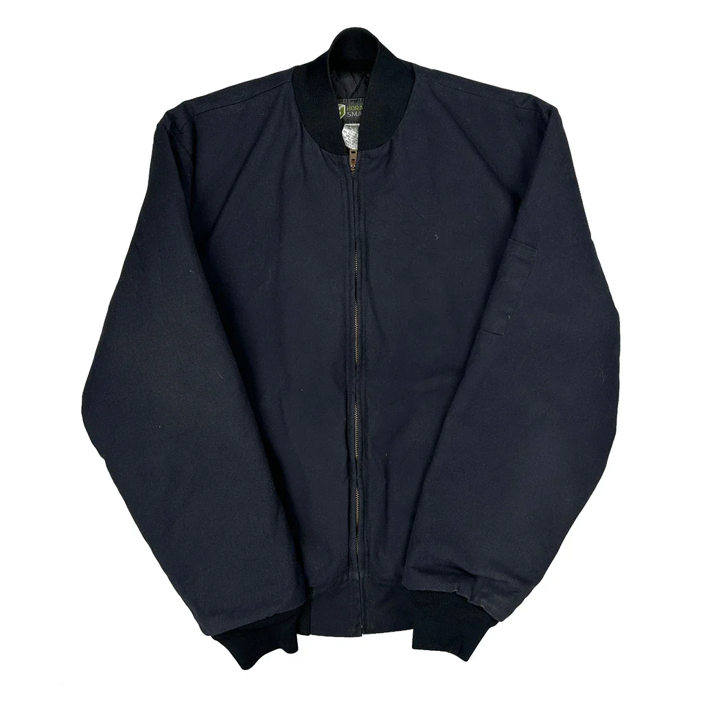 Horace Small Workweaar Bomber Jacket - Small Black Polyester