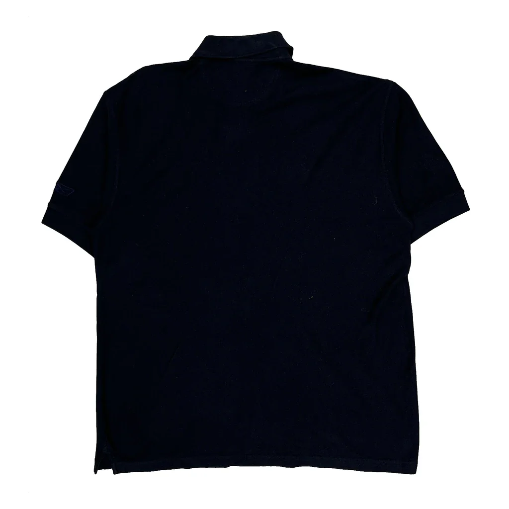 Horseshoe Logo Reebok Polo Shirt - Medium Black Cotton - Image 2