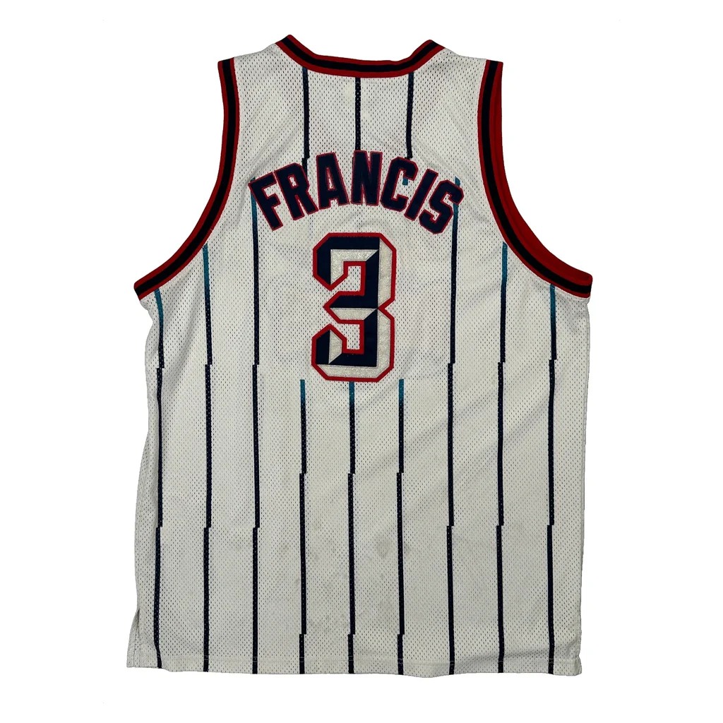 Houston Rockets Reebok Striped Jersey - 2XL White Polyester - Image 2
