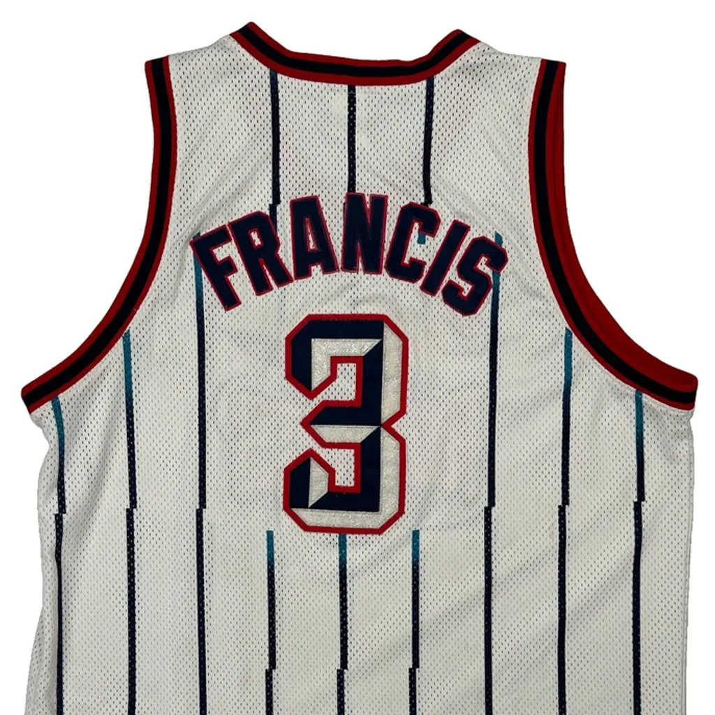 Houston Rockets Reebok Striped Jersey - 2XL White Polyester - Image 6
