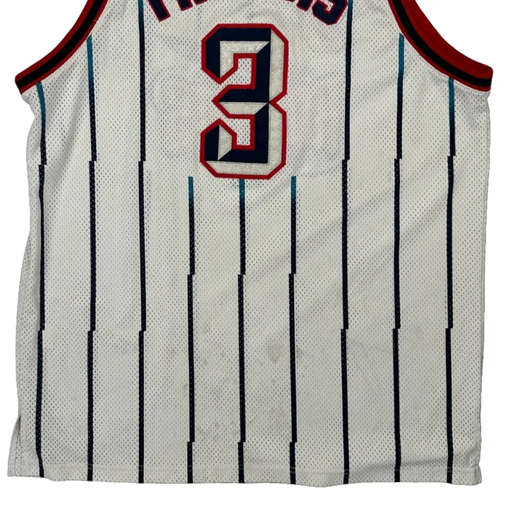 Houston Rockets Reebok Striped Jersey - 2XL White Polyester - Image 7