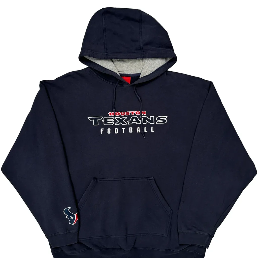Houston Texans Reebok Nfl Hoodie - XL Navy Polyester - Image 5
