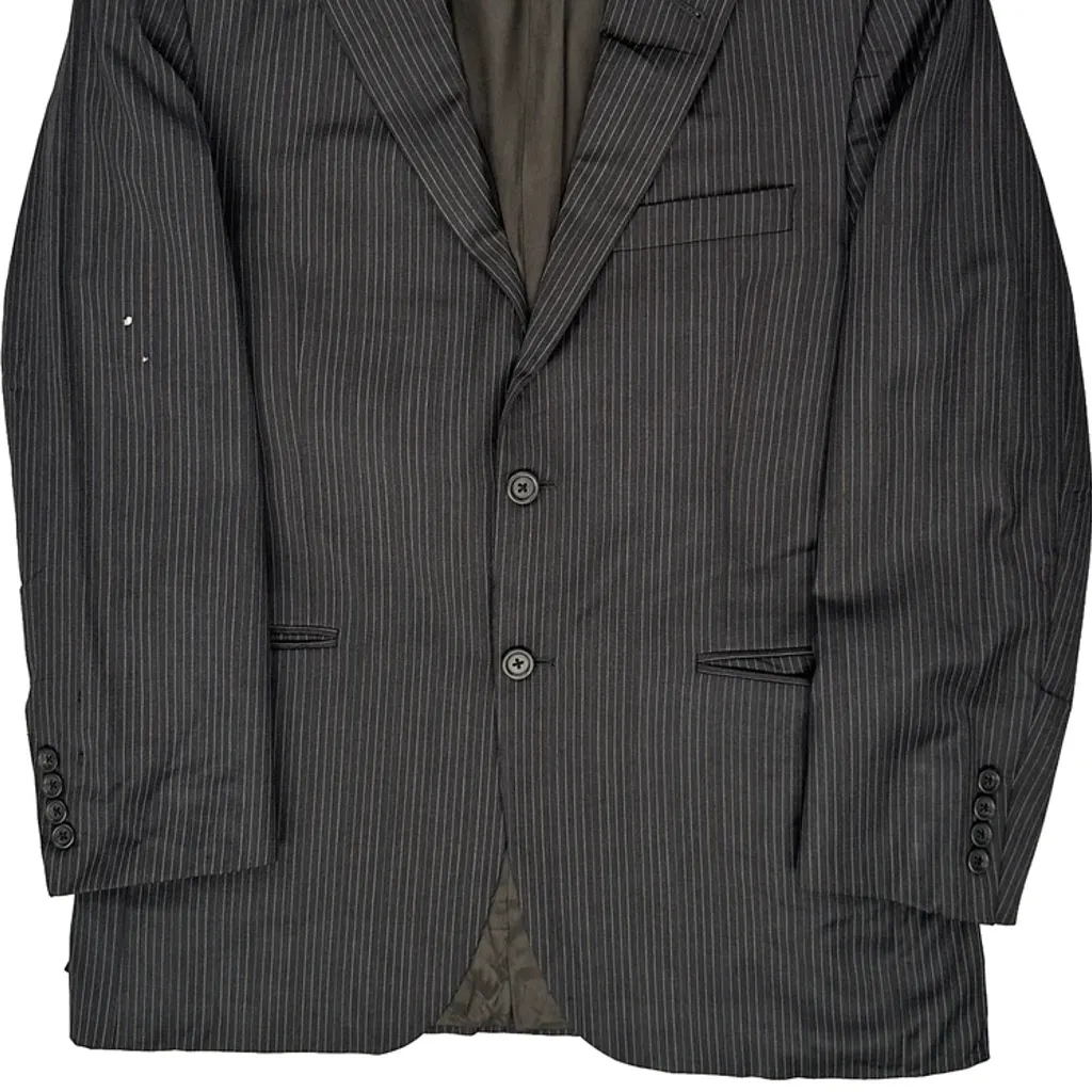Hugo Boss Pinstripe Blazer - Medium Black Wool Blend - Image 5